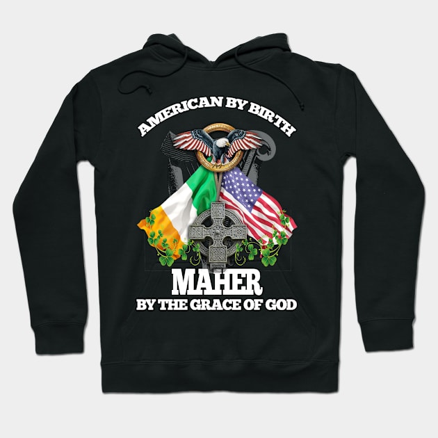 MAHER Family Name Irish American Hoodie by Ireland